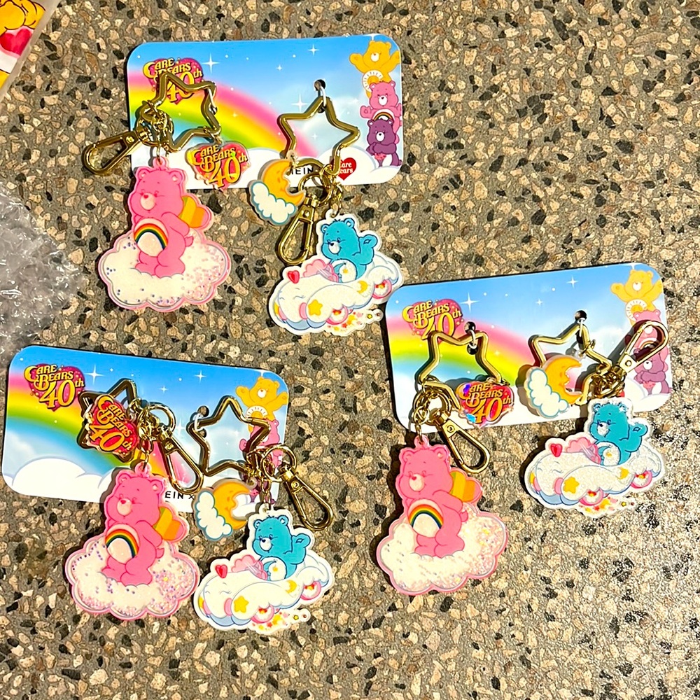 COPY - Care Bear keychains (2)